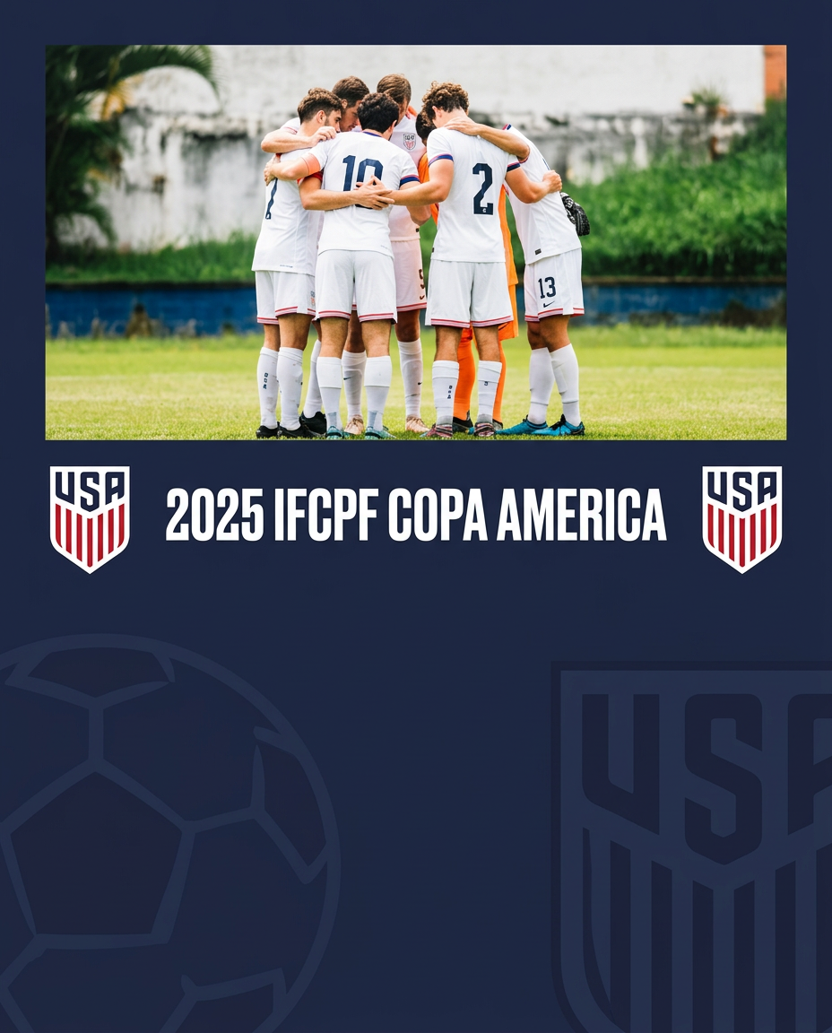 Adam Ballou with U.S. Soccer team